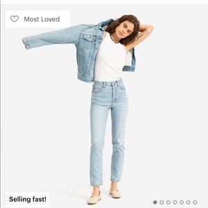 Everlane 90’s cheeky jean light wash